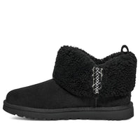 (WMNS) UGG Classic Ultra Mini Braid 'Black' 1151750-BLK