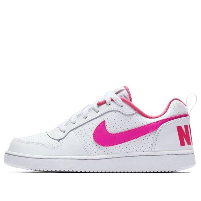 (GS) Nike Court Borough Low 'White Pink Blast' 845104-100