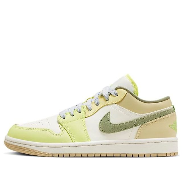 (WMNS) Air Jordan 1 Low 'Sail Oil Green Light Lemon' FD9906-131