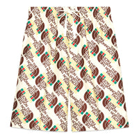 Gucci x The North Face Logo Web Print Silk Shorts 'Ivory Brown Green' 654771-ZAGUR-9117