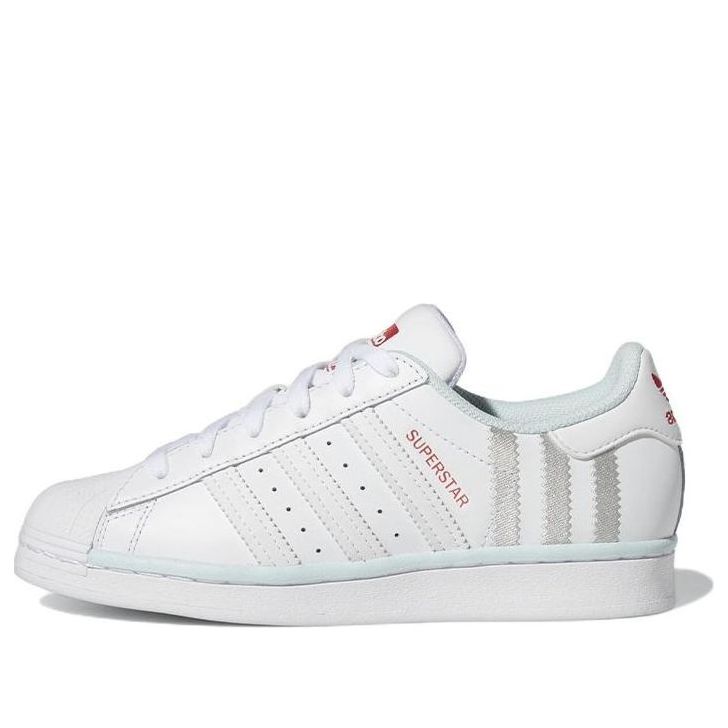 (GS) adidas originals Superstar 'White Almost Blue' FZ6254