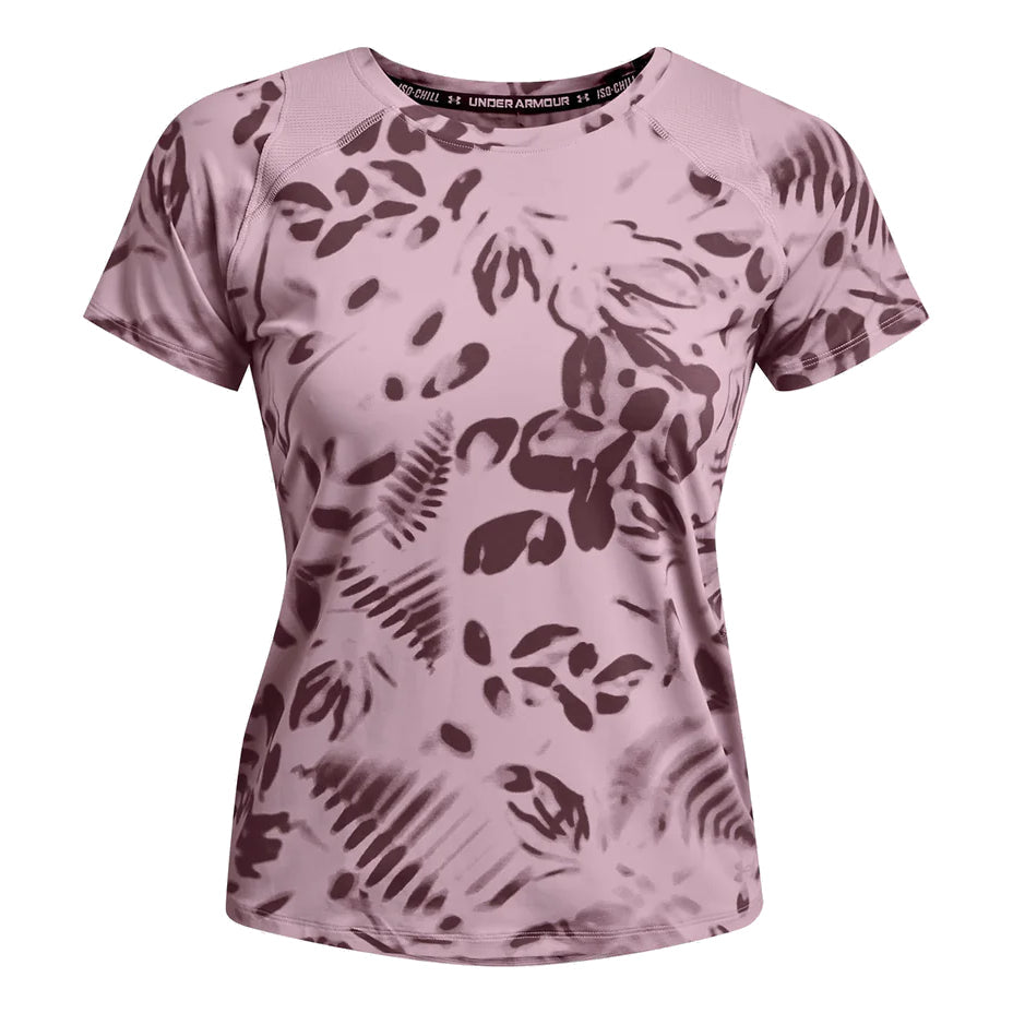 (WMNS) Under Armour Iso-Chill 200 Printed T-shirt 'Purple' 1365688-698
