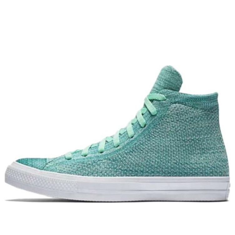 Converse Chuck Taylor All Star X Nike Flyknit High 'Green Blue' 156732C