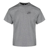 Nike Logo Round Neck Casual Sports Short Sleeve Gray CU4510-902