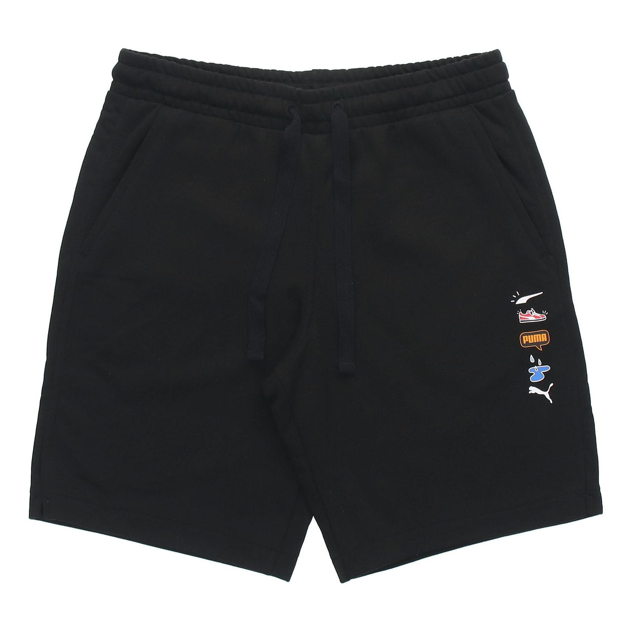 PUMA Awareness Athleisure Casual Sports Drawstring Breathable Shorts Black 532036-01