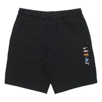 PUMA Awareness Athleisure Casual Sports Drawstring Breathable Shorts Black 532036-01