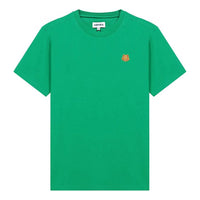 Men's KENZO SS21 Pattern Logo Round Neck Short Sleeve Green FB55TS0034SA-56