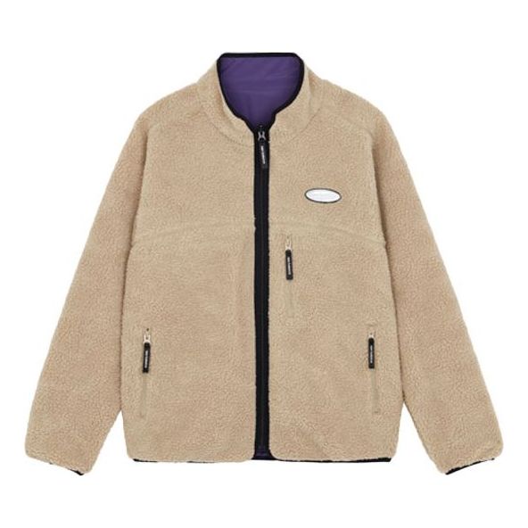 New Balance Fleece Stay Warm Sports Jacket Couple Style Khaki 6DB43013-PUR
