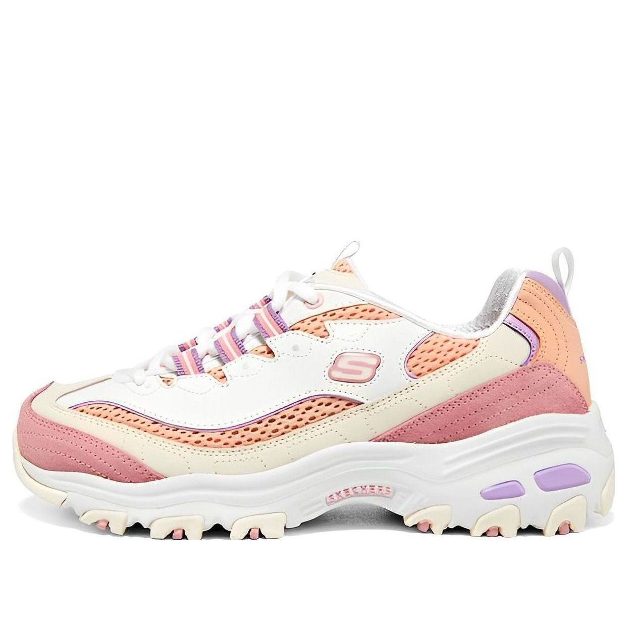 (WMNS) Skechers D'LITES 1.0 'Cream Pink Coral' 896209-CRL