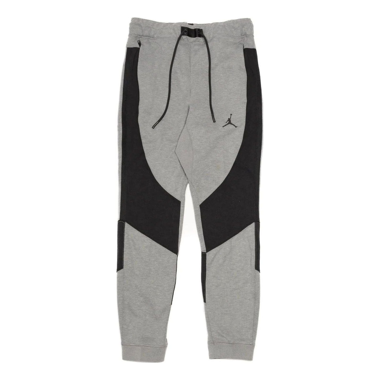 Men's Air Jordan Stripe Printing Logo Lacing Bundle Feet Sports Pants/Trousers/Joggers Gray DQ7320-091