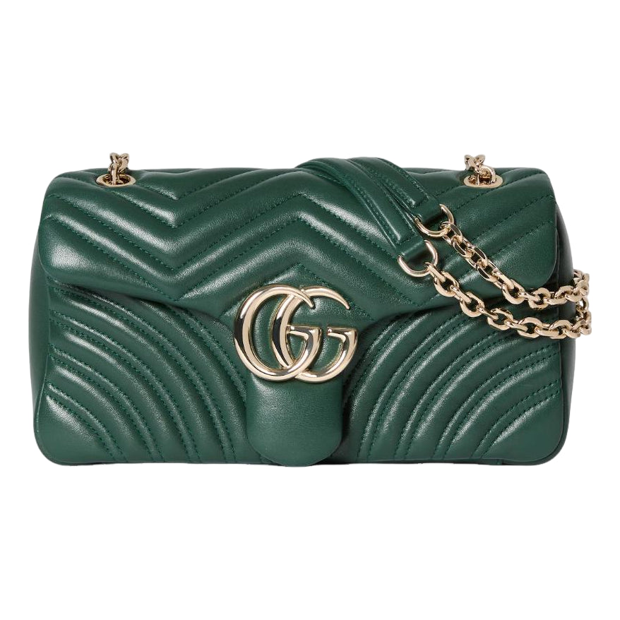 (WMNS) Gucci GG Marmont Medium Shoulder Bag 'Green' 837267-AAE38-3020