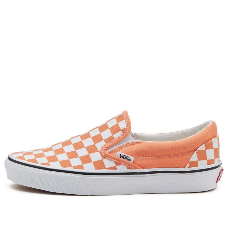 Vans Slip-On Checkerboard Slip-On Sneakers Orange/White VN0A33TB9HL
