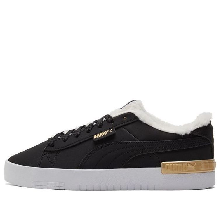 (WMNS) PUMA Jada Teddy Ws Fleece Lined Skateboarding Shoes Black 382703-01
