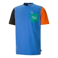 PUMA x Mr Doodle Crossover Casual Sports Round Neck Short Sleeve Blue 530652-83