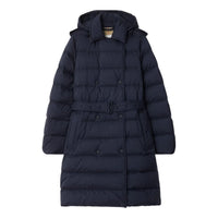 (WMNS) Burberry 25 Mid-length Nylon Hooded Puffer Coat 'Navy Blue' 81103141