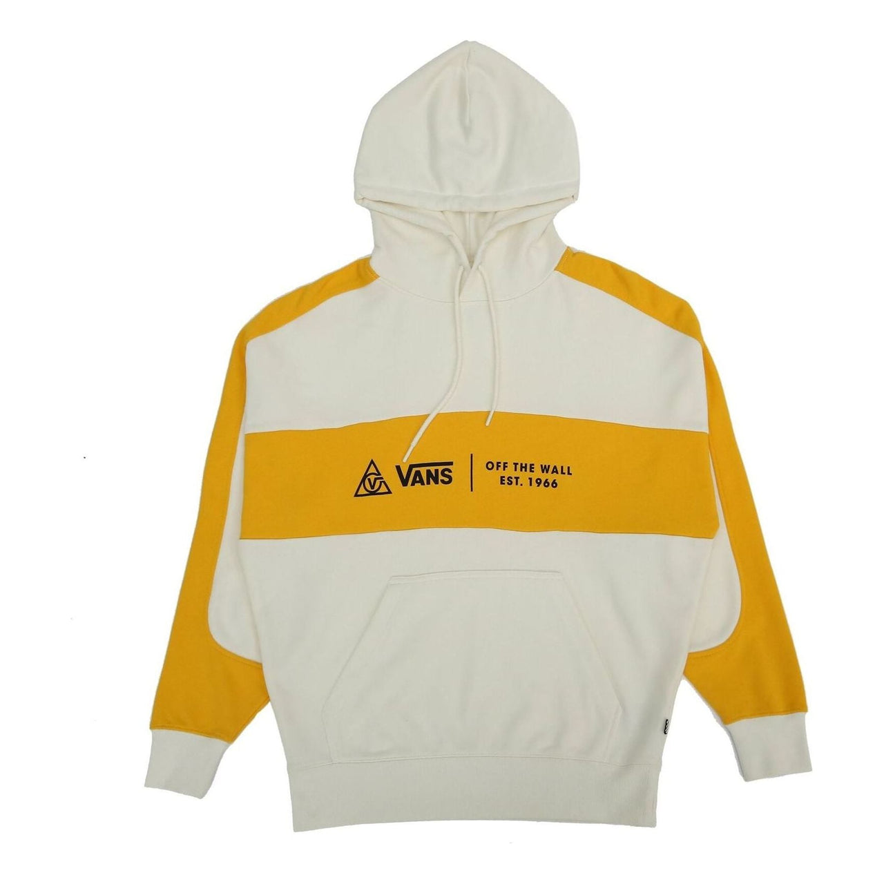 (WMNS) Vans Colorblock Pullover Hoodie 'White Yellow' VN0A4RBL85W