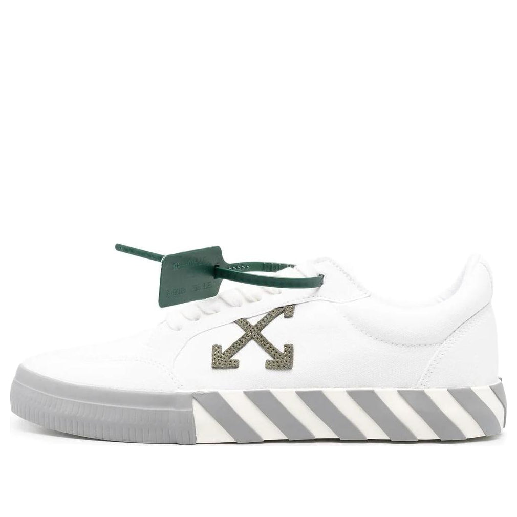 Off-White Vulc Low Canvas Sneaker 'White Grey Orange' OMIA085F22FAB0010156