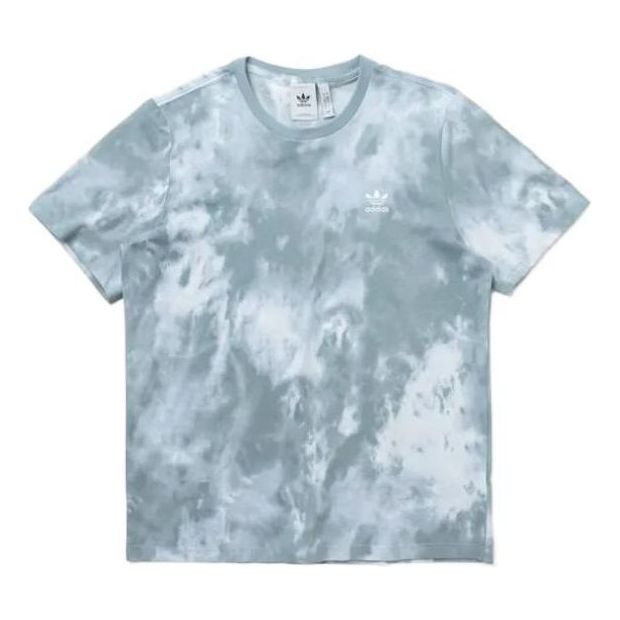 Men's adidas SS22 Tie Dye Sports Home Short Sleeve Colorblock T-Shirt HE9448