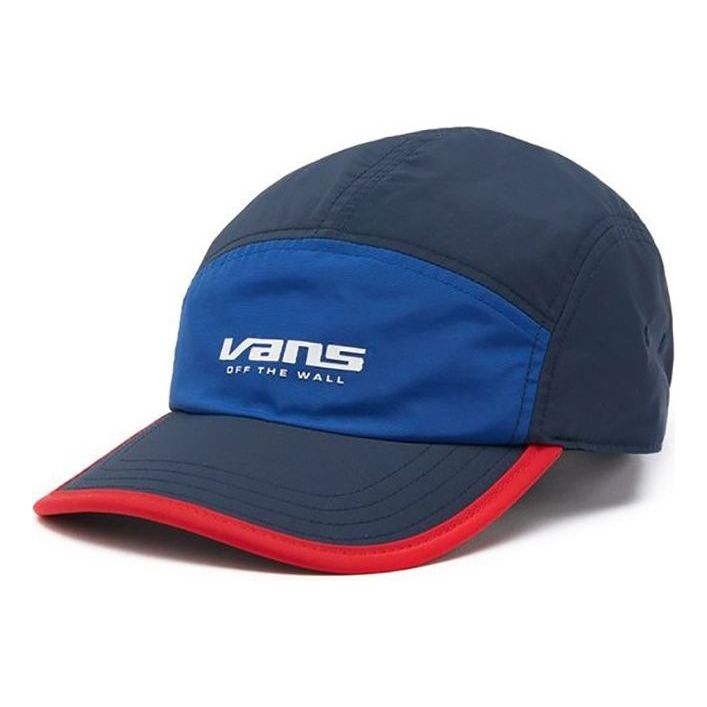 Vans Stitched Duckbill Baseball Cap 'Black Blue Red' VN0A4BQI4NH