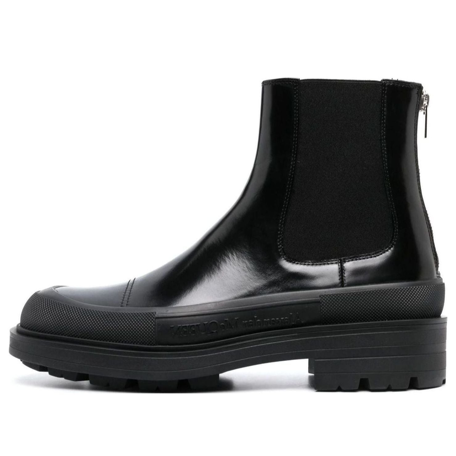 Alexander McQueen Chelsea Ankle Boots 'Black' 736508WHV7J1000