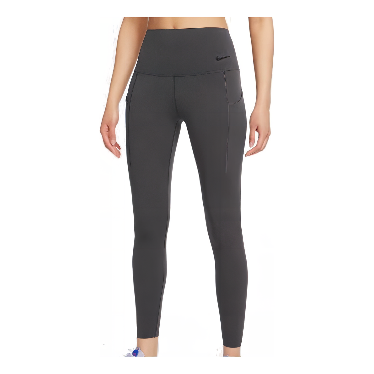 (WMNS) Nike Medium-Support High-Waisted Leggings with Pockets 'Grey' DQ5898-254