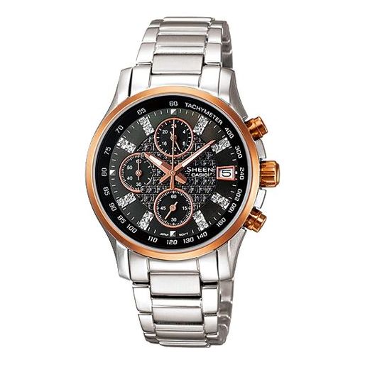 CASIO SHEEN Stainless Steel Strap Silver Analog SHN-5016D-1A