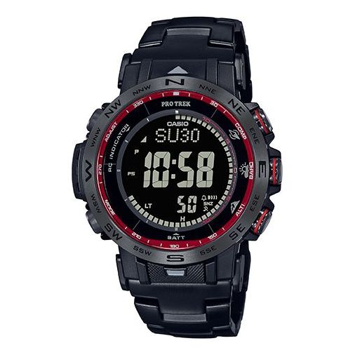 CASIO Solar Powered Sports Mens BlackRed Digital PRW-30YT-1PR
