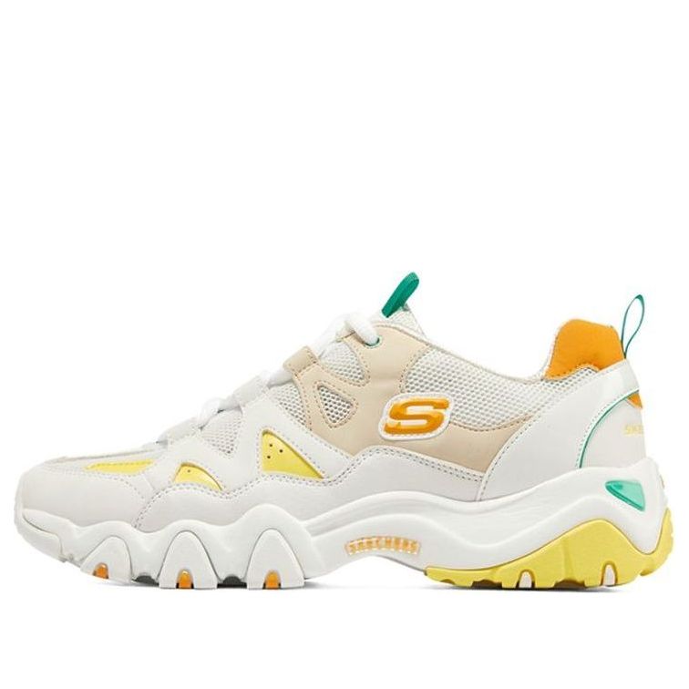 (WMNS) Skechers D'lites 2.0 'White Orange Yellow' 896091-WMLT