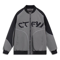 Li-Ning Counterflow Graphic Baseball Jacket 'Black Grey' AJDT505-2