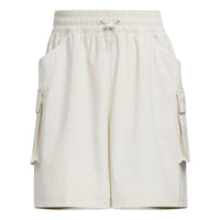 (WMNS) adidas Cargo Loose Water Repellent Pockets Shorts 'Gray White' IS7408