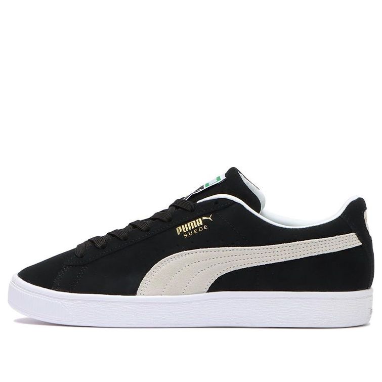 PUMA Suede Casual Skateboarding Shoes Unisex Black White 380706-01