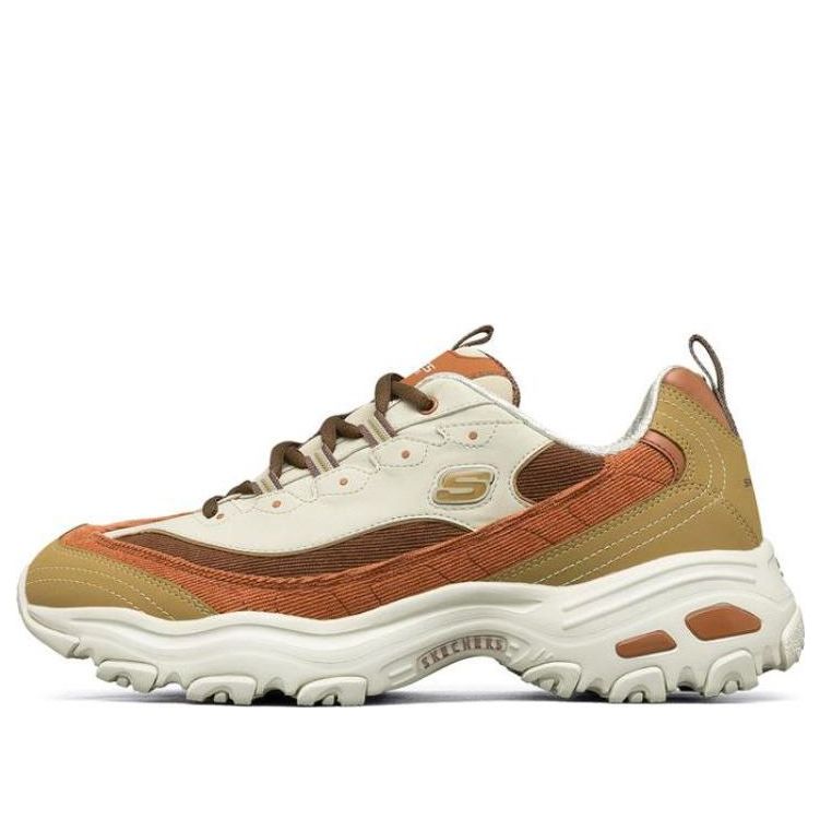 (WMNS) Skechers D'Lites 1.0 'Cream Brown Orange' 149906-TPNT