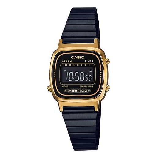 CASIO YOUTHSeries es /Golden Quartz Waterproof Black Digital LA670WEGB-1B