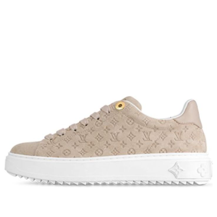 (WMNS) LOUIS VUITTON Time Out Sneakers 'Beige Minimonogram' 1ABR2I