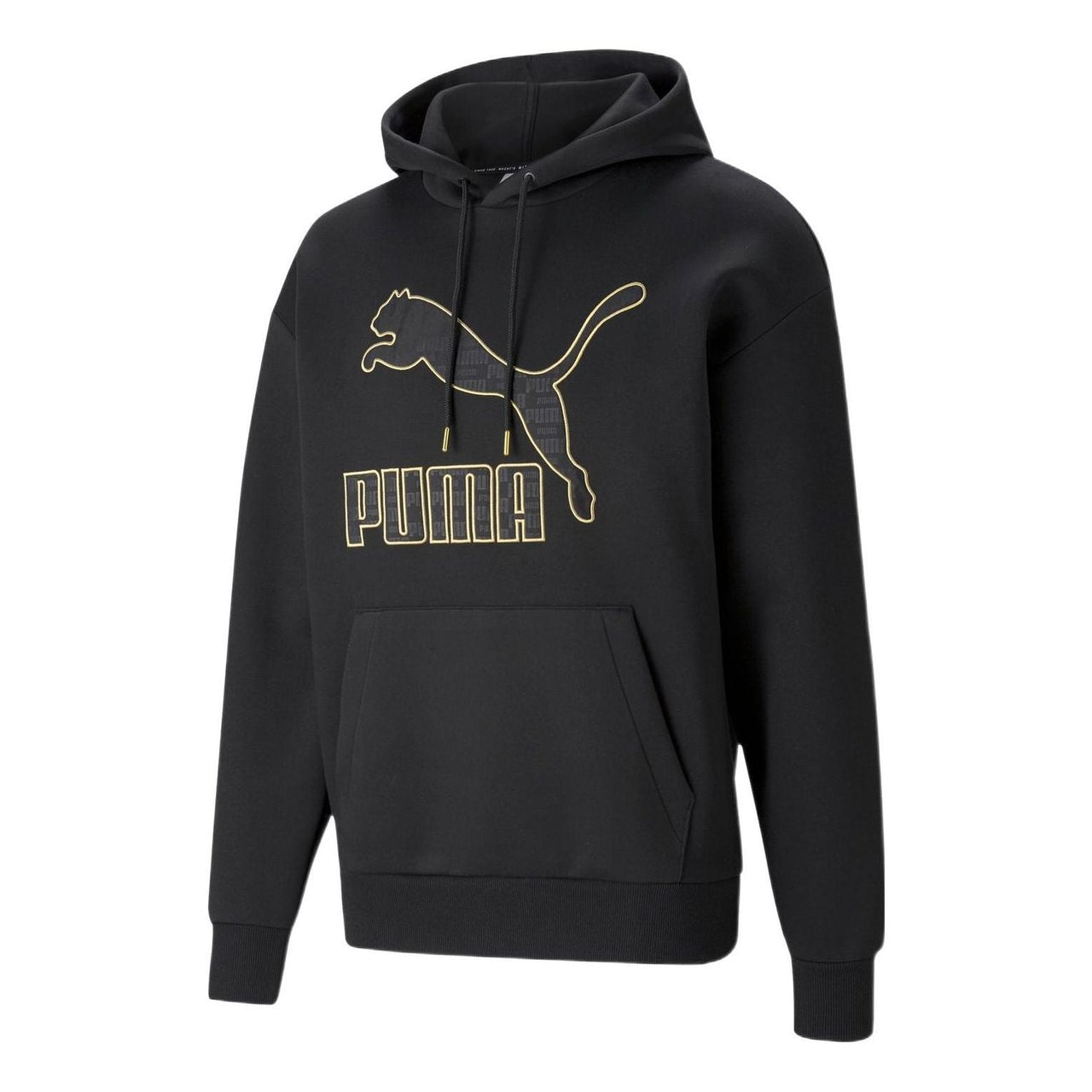 PUMA Logo Luxe Graphic Hoodie 'Black' 534408-01