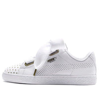 (WMNS) PUMA Basket Heart Ath Lux White 366728-01