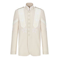 Men's DIOR FW21 Retro Wool Jacket Beige 143C221B5180-C020