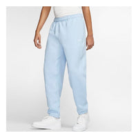 Nike Lab Solid Color Fleece Lined Bundle Feet Casual Sports Long Pants Blue CD6394-436