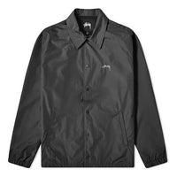 Men's Stussy Cruize Coach Jacket Shirt Black 115431BLAC