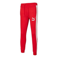 PUMA Iconic T7 Logo Printed sweatpants Men's Red 531381-11