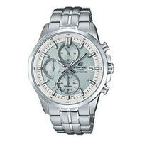 CASIO Waterproof EDIFICE Sapphire Crystal Solar Powered Stainless Steel Strap Mens White Analog EFB-610SBD-7AVUPR