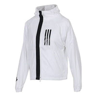 (WMNS) adidas WND JKT FL Sports Stylish Jacket White DZ0033