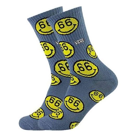 Vans 66 Smiley Crew Socks 'Blue Yellow' VN0A5KIIHKC