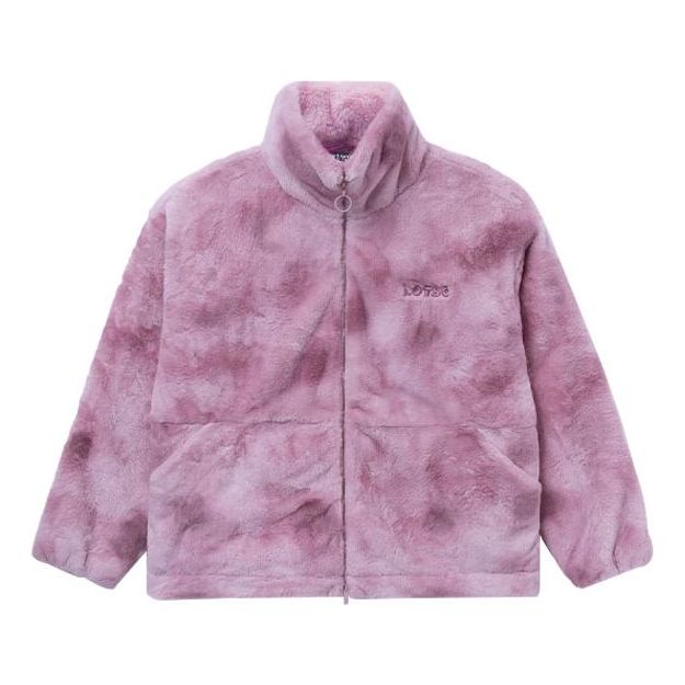 (WMNS) Li-Ning x Disney Toy Story Lotso Logo Polar Fleece Jacket 'Pink Purple' AFMR008-1