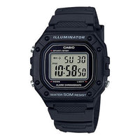 CASIO G Shock Waterproof Unisex Mens Black Digital W-218H-1A