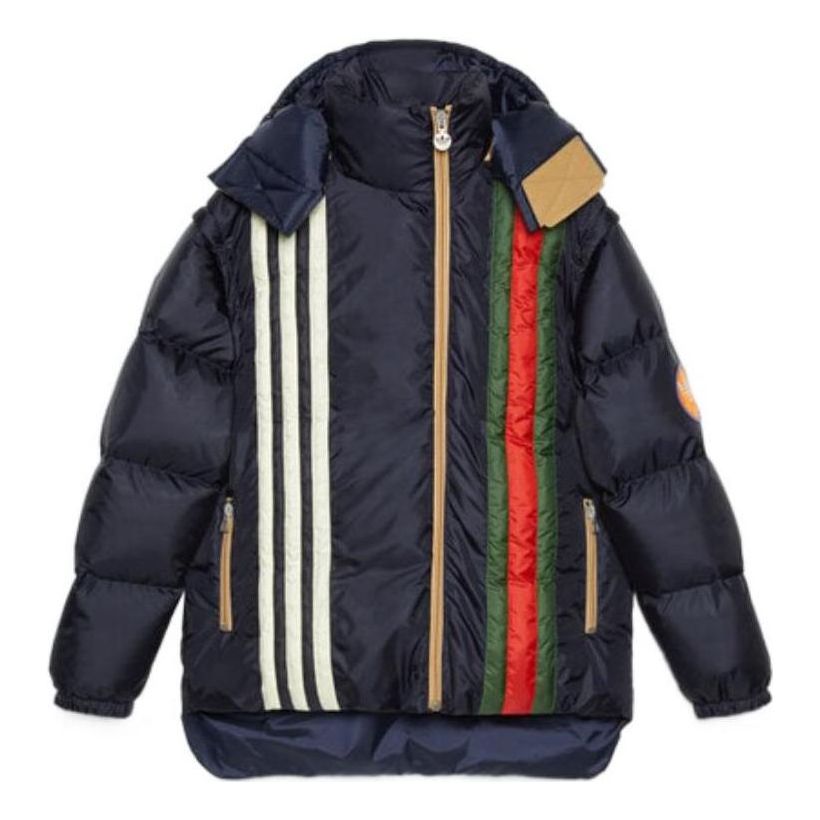 Gucci x adidas Padded Down Hooded Jacket With Detachable Sleeves 'Black' 713712-ZALUJ-4210