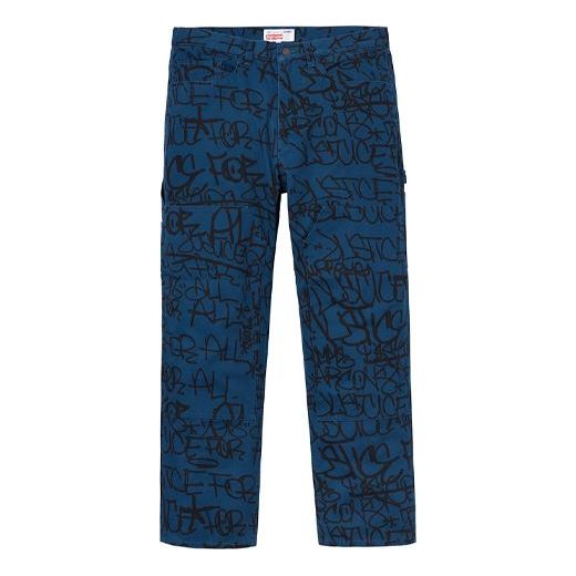 Supreme FW18 COMME des GARCONS Shirt Canvas Painter Pant Navy SUP-FW18-410