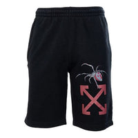 Off-White Printing Casual Shorts Ordinary Version Black OMCI006S20E300011024