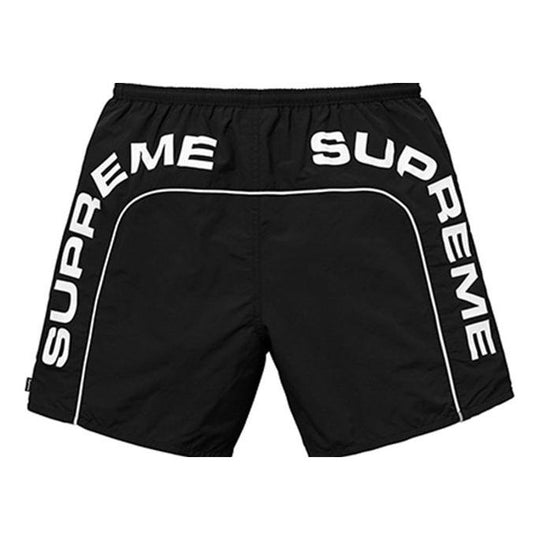 Supreme SS18 Arc Logo Water Short Black Logo 'Black White' SUP-SS18-297