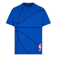 Men's LOUIS VUITTON x NBA Crossover Basketball Short Sleeve Blue 1A8H70